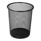 Papelera Oficina Malla Metálica Caneca Cesta Basura Grande