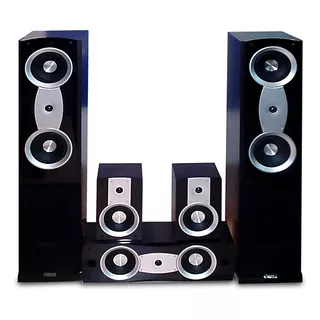 Parlantes Feather Ssii 5.0 Home Theatre 1600 Watts Color Negro