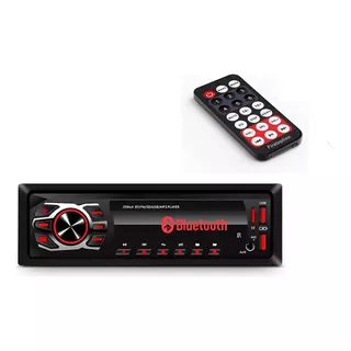 Rádio Automotivo Bluetooth Usb Sd Som Controle 1 Din Potente