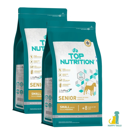 Top Nutrition Perros Senior 2 X 7,5 Kg (15 Kg) - Happy Tails
