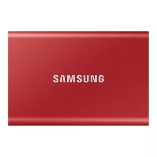 Disco Sólido Externo Samsung Portable Ssd T7 Mu-pc1t0 1tb Rojo