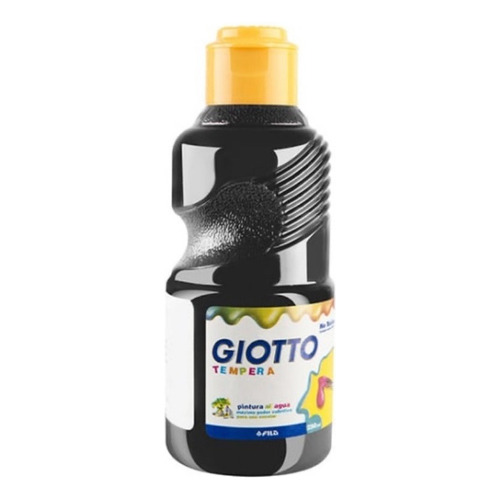 Tempera Giotto 250ml - Color Negro