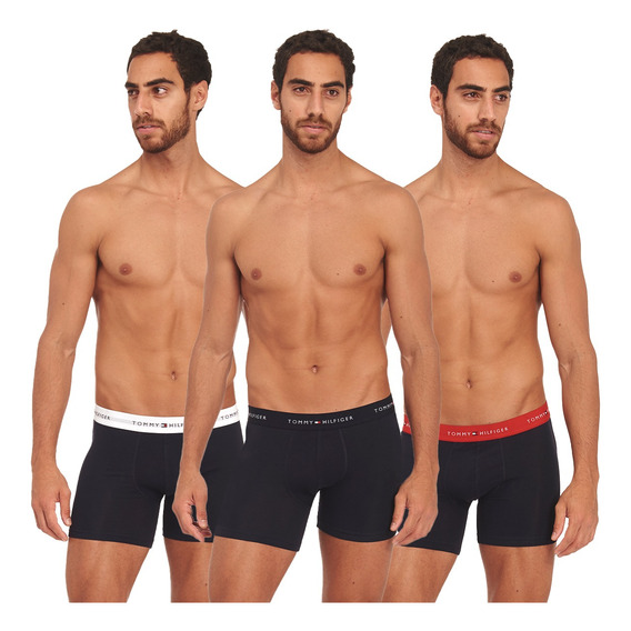 Boxer Brief Tommy Hilfiger Para Hombre 3 Pack  Um0um02765