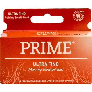 Preservativo De Látex Prime Ultrafino X 12 Un