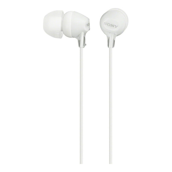 Auriculares In Ear Sony De 9mm Internos Mdr-ex15lp Color Blanco
