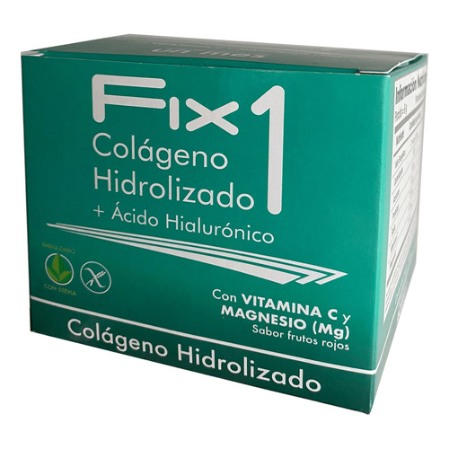  Fix1 Colágeno Hidrolizado Más Ácido Hialurónico Con Vitamina C Y Mangesio (mg)