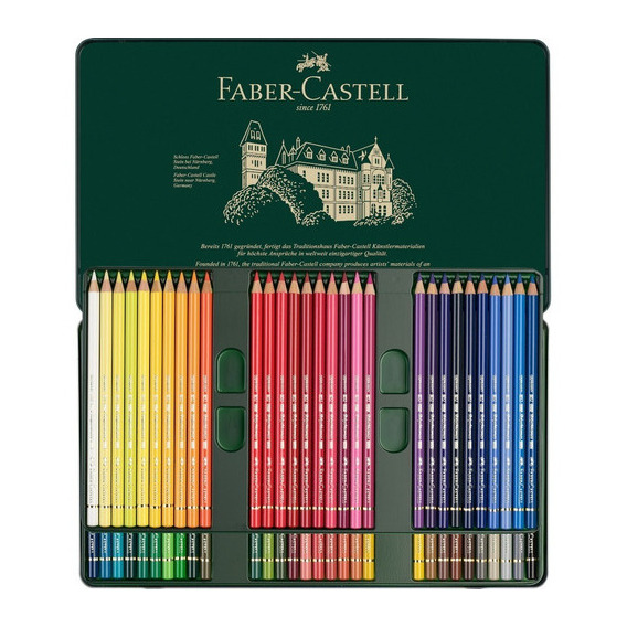 60 Colores Polychromos Profesionales Premium Faber Castell