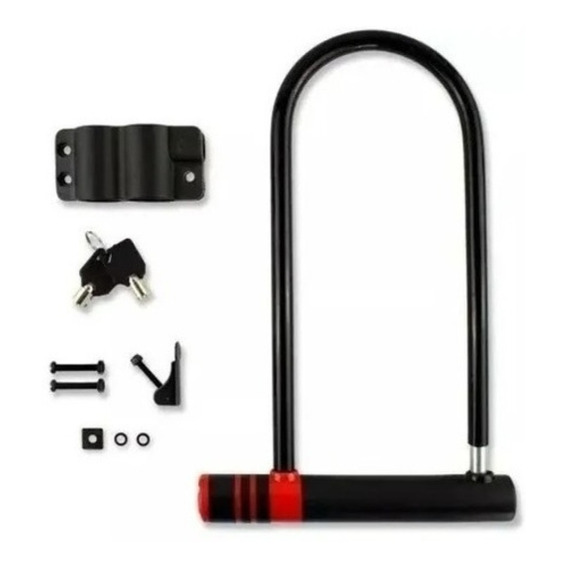 Candado Para Bicicleta Tipo U Lock Color Negro