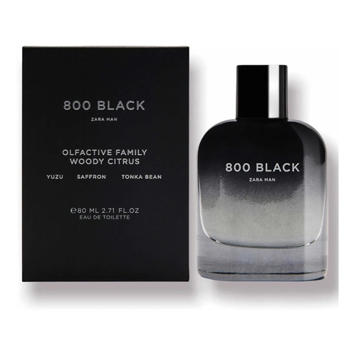 Perfume Zara Man 800 Black De 80 Mililitros Y Sellado
