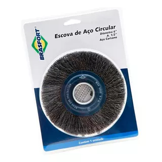 Escova De Aço Circular Ondulada 6 Pol - Aço Carbono