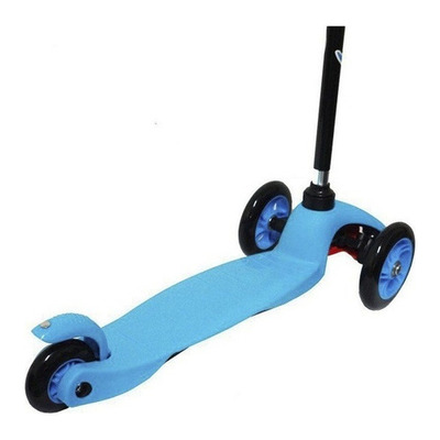 Patinete De Pé Infantil Regulável 3 Rodas Azul