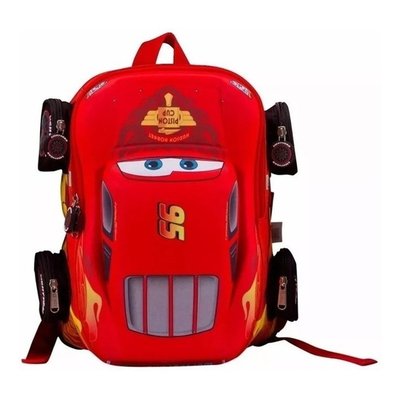 Mochila De Cars Rayo Macqueen Para Niños De Kínder Ce382