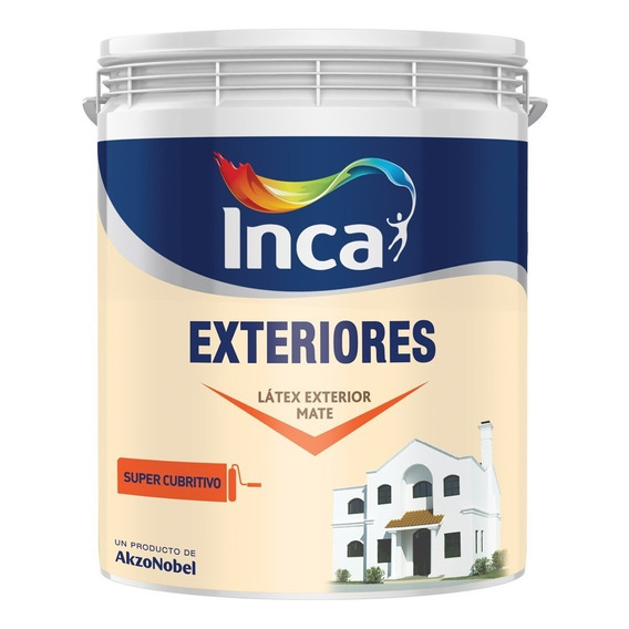 Pintura Látex Para Exteriores Mate Inca X 4lts Prestigio