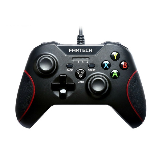 Control joystick Fantech Shooter GP11 negro y rojo