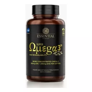 Ômega 3 Super Omega 3 Tg 180 Cápsulas Essential Nutrition 