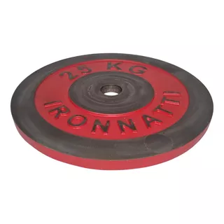 Anilha Power Lifting Em Ferro 25kg (un)- Vermellha