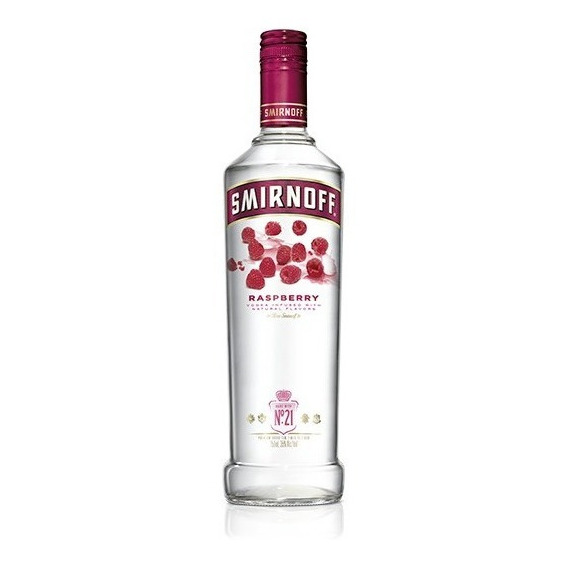 Vodka Smirnoff Raspberry 700ml ((full)). Quirino Bebidas