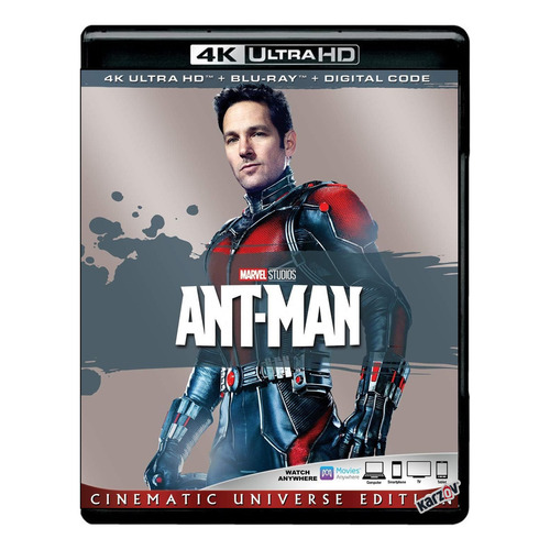 Ant-man Hombre Hormiga Marvel Pelicula 4k Ultra Hd + Blu-ray