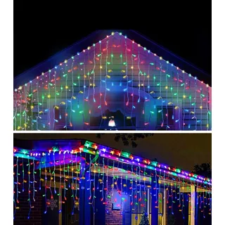 Cascada Luces Navidad 15 Metros 1000 Leds Multicolor Colores