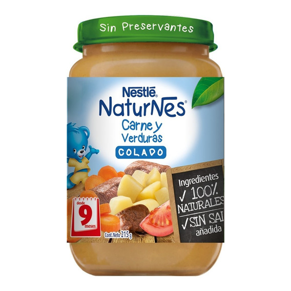 Colado Nestlé® Naturnes® Carne Y Verduras 215g