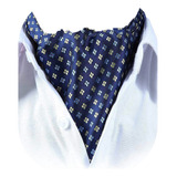 Setsense Mens Polka Dot Jacquard Woven Self Cravat Tie Ascot