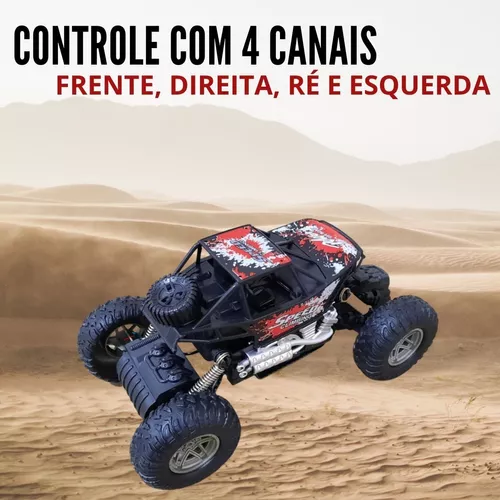 CARRO DE CONTROLE REMOTO 4X4 BAT. RECARREGÁVEL 28CM - GS Store