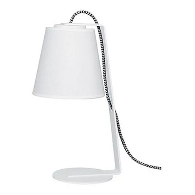 Veladores Modernos Lamparas Mesa Luz Cable Textil Led Lsi