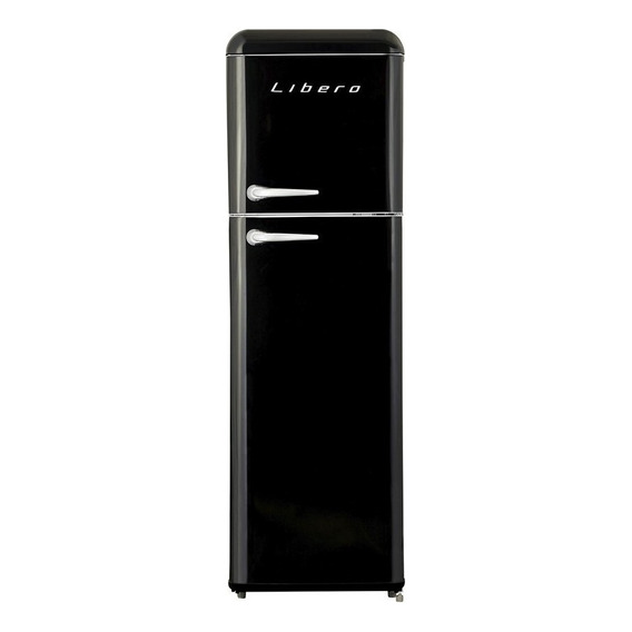 Refrigerador Libero Retro LRT-280DF negro con freezer 239L 220V
