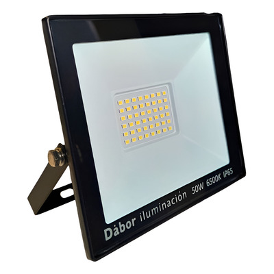Reflector 50w Frio Apto Exterior Cw Ip65 Negro Blanco Frío