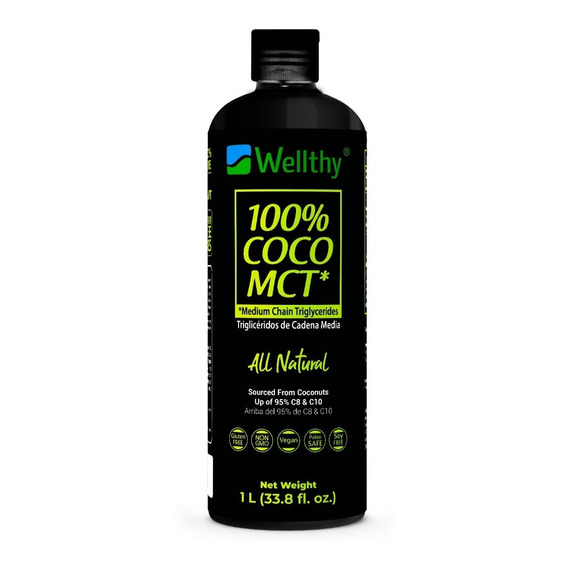 100% Coco Mct Oil 1 L Wellthy