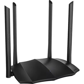 Router Repetidor Wifi Tenda Ac8 Rompemuros 4 Antenas Gigabit Color Negro