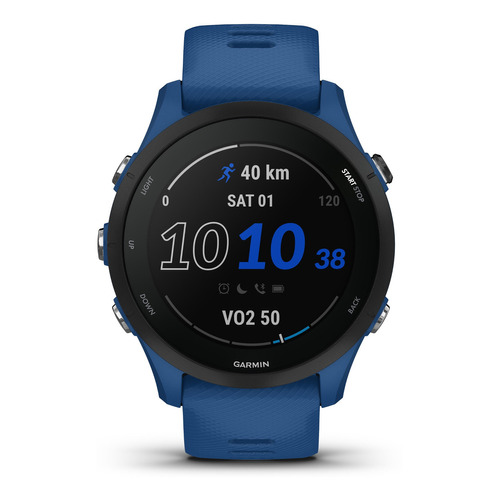 Smartwatch Garmin Forerunner 255 Sport 1.1" caja 46mm de  abs  tidal blue, malla  tidal blue de  silicona deportiva