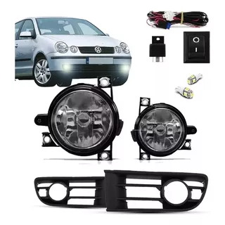 Kit Farol De Milha Vw Polo 2003 2004 2005 2006 + Brinde