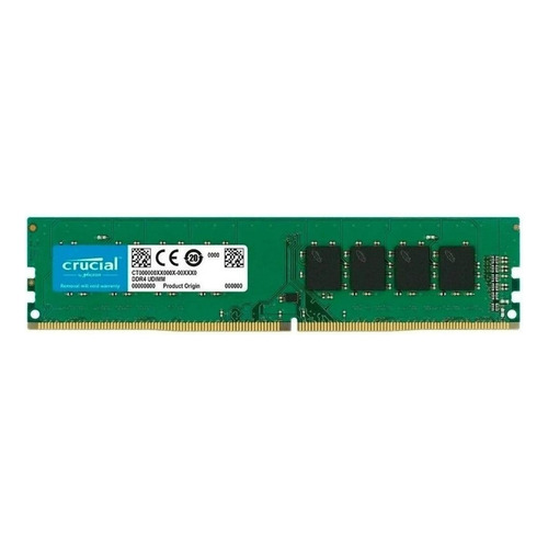 Memoria RAM Basics gamer color verde 8GB 1 Crucial CB8GU2666