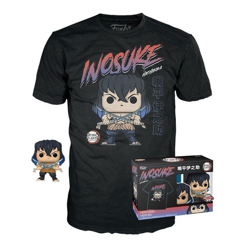 Funko Pop! Demon Slayer - Playera Inosuke Unmasked Talla S