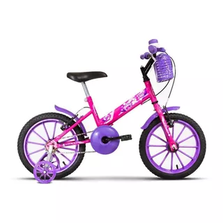 Bicicleta Aro 16 Infantil Ultra Kids T Rosa/lilas