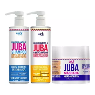 Kit Widi Care Juba Shampoo Condicionador Máscara Nutritiva