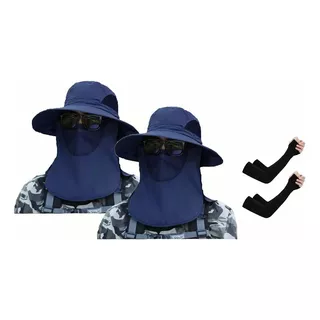 Sombrero Para El Hombres Sol Con Proteccion Cuello Y Cara