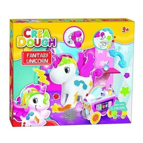 Set De Masas Y Plastilina Unicornio Fantasia Glitter 