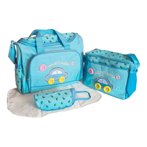 Set Bolso Maternal Gadnic Cambiador Impermeable Ajustable
