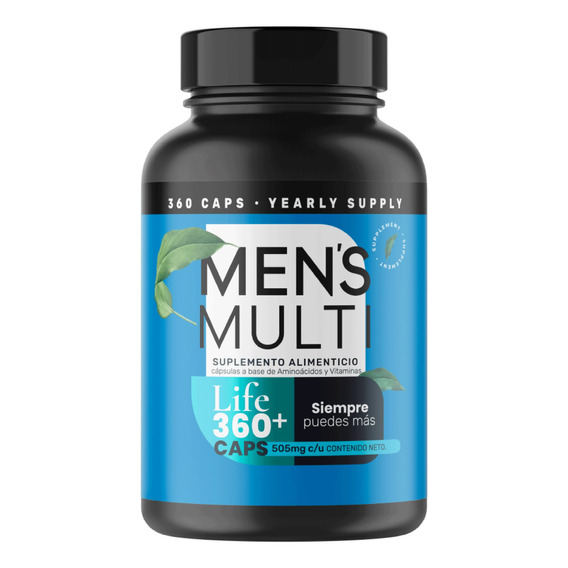 Vitaminas Para Hombre Multivitaminico 360 Capsulas Life 360+