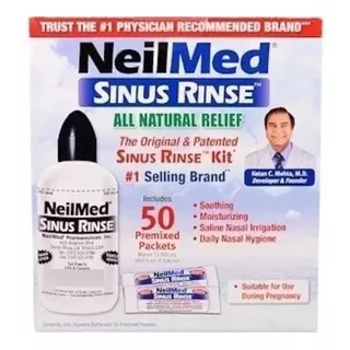 Limpiador Nasal Neilmed Sinus Rinse, 1 Tubo O 50 Sobres