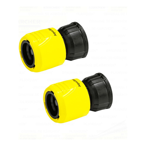 Adaptador Para Manguera Kärcher Aqua Stop Negro Con Amarillo De 140mm