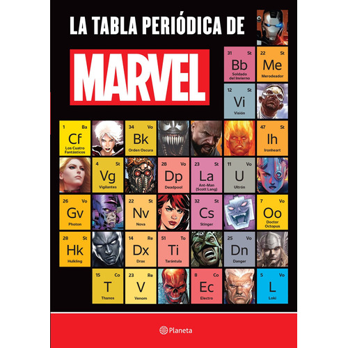 La tabla periódica de Marvel, de Marvel. Serie Marvel Editorial Planeta México, tapa blanda en español, 2022