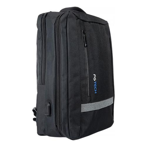 Mochila Porta Notebook Urbana Viajes Con Usb Reforzada Impermeable 39l Modelo City Fg Tech