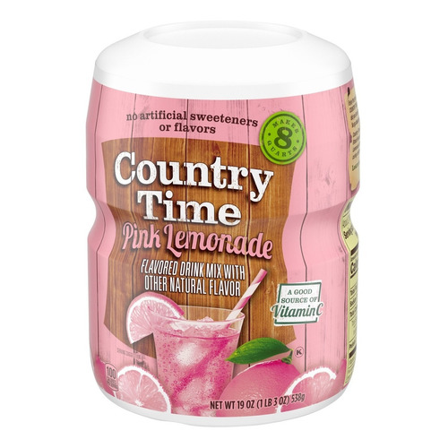 Limonada Rosa En Polvo Country Time 538g Importado