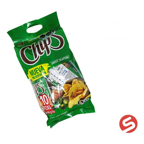 Chips Jalapeño 420grs 10pzs