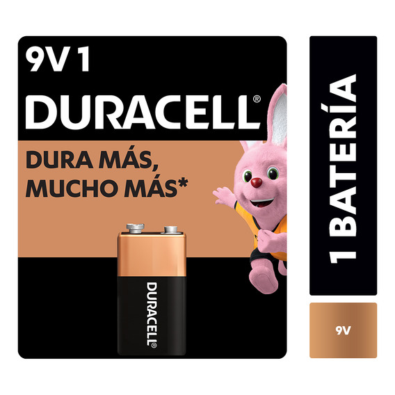 Batería Alcalina Duracell 9 Volt Blister