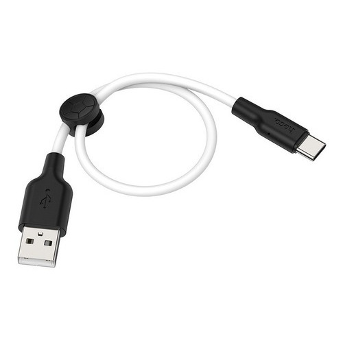 Cable De Carga Y Datos Usb Para iPhone Silicona 0.25m 2.4a Color Blanco