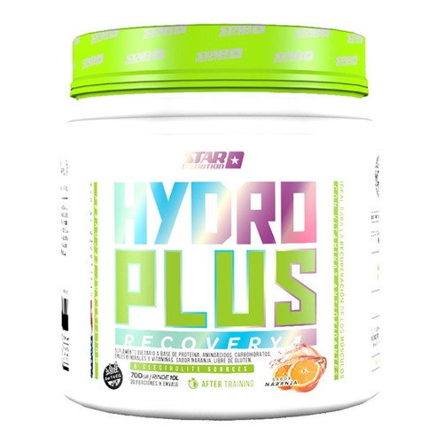 Hydro Plus Recovery 700 Gr Star Nutrition Bebida Isotónica Sabor Naranja